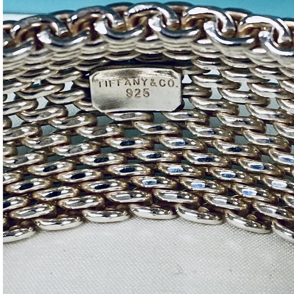 Beautiful Mesh 925 Sterling Silver Bracelet - Picture 8 of 12